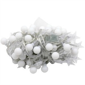 Solar Powered String Lights <b>Star</b> Shape <b>LED</b> Fairy Lights For Outdoor Camping Christmas Decorations Rechargeable Night Light - Product Image 4