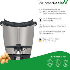 Éplucheur de pommes de terre rotatif pour <span class=keywords><strong>Vorwerk</strong></span> Thermomixer TM6 <span class=keywords><strong>TM5</strong></span> TM31 Pièces d'appareils ménagers - Product Image 5
