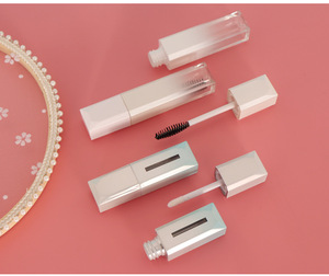 Tubes vides à tête de brosse fine blanche pour gloss à lèvres, brillant à lèvres, mascara, deux tailles, grande et petite, emballage cosmétique personnalisable - Product Image 5