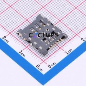 XDSM-0181-0618 SIM Card Connector SMD Connector Self-Return Type Micro SIM Card 1.8mm - Product Image 2