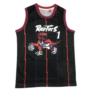 Custom Made Embroidery Blank Sublimation Mesh Retro XL 2XL 3XL Basketball Jersey