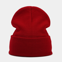 Gorro de Punto para Mujer y Hombre, Estilo Invernal, Cálido y Acogedor, Gorro de Calavera con Vuelta, para Niños, Niñas, Escolares, Actividades al Aire Libre, al por Mayor