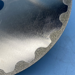 Lame de coupe de pierres précieuses en <span class=keywords><strong>verre</strong></span> 6 pouces Diamond Caoted Grit 120 Super Thin Cutting Saw Plate - Product Image 4