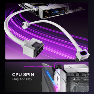 Cable de Extensión para Fuente de Alimentación de PC AsiaHorse Hydrus de 8 Pines, RGB ARGB, con Funda, para Tarjeta Gráfica GPU, Cables Personalizados - Product Image 5