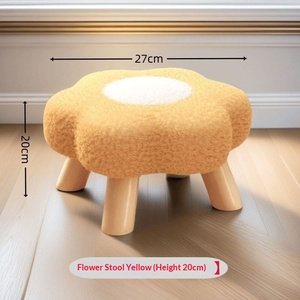 Tabouret <span class=keywords><strong>en</strong></span> <span class=keywords><strong>bois</strong></span> floral tendance pour la maison, <span class=keywords><strong>petit</strong></span> <span class=keywords><strong>banc</strong></span> mignon pour enfants, table basse de salon, <span class=keywords><strong>banc</strong></span> à chaussures amovible - Product Image 6