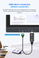 INGSCREEN Dongle d'affichage sans fil intelligent 1080P FHD, récepteur de mise en miroir d'écran pour téléphone Android, iOS, TV, projecteur