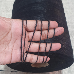 Fil de jute noir texturé torsadé pour le tissage, le tricot, l'artisanat, le macramé, le crochet, le matériel de confection textile - Product Image 5