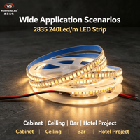 Lampu Strip LED 2835 240leds/m DC24V  Lumen Tinggi Lampu Pita LED Fleksibel 20m Tanpa Kedip Arus Konstan