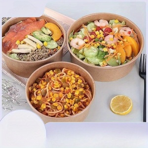 Phân Hủy Sinh Học Dùng Một Lần Đồng Bằng Nâu Kraft Takeaway Nhanh Chóng Thực Phẩm Đóng Gói Container Hộp Giấy Cho Dã Ngoại Bao Bì Thực Phẩm - Product Image 2