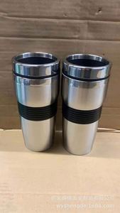 Stainless Steel Tumbler Vacuum Insulated <b>Double</b> <b>Wall</b> Travel <b>Mug</b> with Silicone Sleeve Minimalist Design - Product Image 3