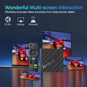 Meilleures ventes 2024 Z1 Plus, chipset Allwinner H618, quad-core, Android TV OS, 2.4G 5.8G, 2 Go 16 Go, écran 4K, Android <span class=keywords><strong>12</strong></span>, boîte TV OTT pour la maison - Product Image 3