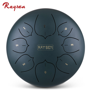 Venta al por mayor de fábrica: Tambores de lengüeta de acero Raysen para niños, Taiko y Chakra, 8 tonos, varios colores, tamaño 10'' - Product Image 4