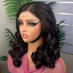 Peluca de Cabello Humano de Alta Calidad, Sin Pegamento, con Rizos Sueltos y Voluminosos, SDD Super Double Drawn, 5*5, 300% de Densidad - Product Image 4