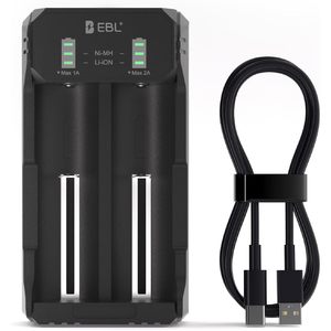 Chargeur de batterie intelligent EBL rechargeable 3.7V/3.6V pour batteries Li-ion IMR compatibles 26650 16340 (RCR123) pour camions AU DC - Product Image 1
