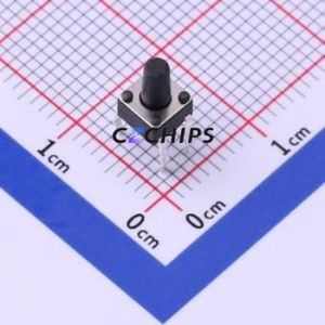 UK-B0201-G7-160 Tactile Switch Through hole-4P,4.5x4.5mm Switch Single Pole Single Throw Round Button 1.6N Through Hole - Product Image 1