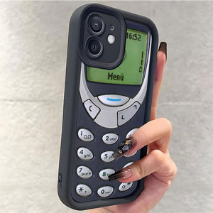 Custodia per iPhone 14 Pro Max in TPU antiurto con scanalature nere e bottoni <span class=keywords><strong>a</strong></span> scala, stile INS, ultima tendenza, all'ingrosso - Product Image 3