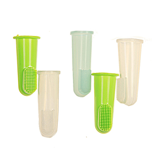 Prezzo di fabbrica all'ingrosso nuovo bambino dito lettino latte liquido Silicone per la pulizia orale può rimuovere la lingua rivestimento Pet <span class=keywords><strong>spazzolino</strong></span> da denti - Product Image 4