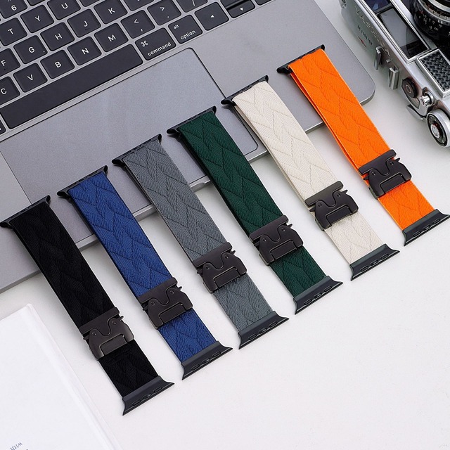 BEEFLYPOWER Nylon Strap Parachute Buckle Elastic Bracelet for Apple Watch Series 11 10 9 Se Ultra2 Smartwatch Accessories