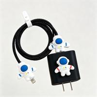Protector de Cable de Silicona Ecológico Personalizado con Dibujos Animados para Accesorios de Celular, Clip para Cable de Carga USB - Promocional Electrónico
