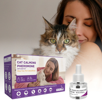 Diffuseur de phéromones Optimum 30 jours pour chat, aide à réduire les symptômes courants du stress chez les chats et les chatons, apaisement amélioré