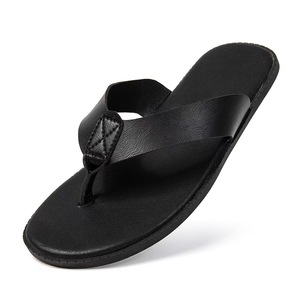 Sandales d'été décontractées à bout ouvert en cuir véritable avec bride en T, semelle extérieure en caoutchouc antidérapante - Product Image 3