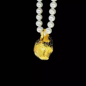 31346 Accesorios de Perlas DIY, Soporte para Colgante de Plata S925, Collar de Jade de Moda con Cuentas Redondas de 10-13 mm, Colgantes y Dijes - Product Image 2