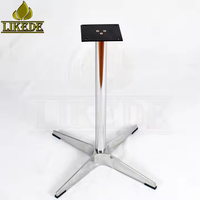 Table basse et de salle à manger de base en aluminium de conception moderne Offre Spéciale en métal noir pour des restaurants de café extérieurs hôtels de salon