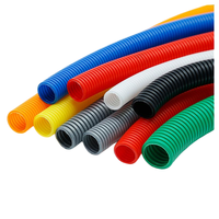 Tube de protection pour câbles en PP ondulé, type Loom Split, pour faisceaux de câbles et conduites électriques