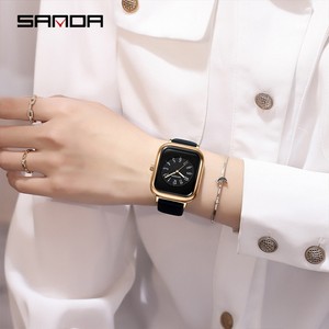 Reloj de Pulsera de Cuarzo para Mujer Sanda 1135, Diseño Cuadrado Minimalista, Elegante y Resistente al Agua - Product Image 5