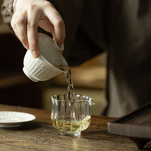 Ding Kiln White Lotus Petal Three Piece Covered Bowl <b>Teacup</b> Porcelain Gaiwan For Kung Fu Tea Set Household Use - Product Image 3