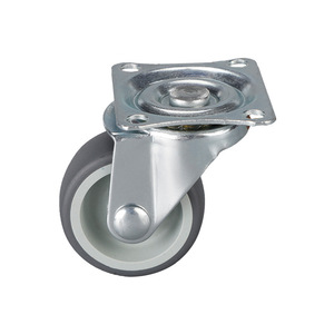 Furniture Caster Tpr Wheel Swivel Plate Mount Silent Industrial Use - Product Image 4