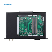 Qotom Computer OPS komputer dengan Intel 12 generasi ke-13 prosesor HD DP Tipe C 2.5G LAN M.2 SATA untuk papan tanda Digital