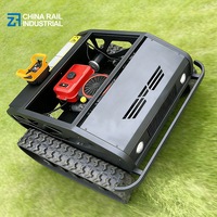 Cortadora de Césped a Gasolina/Diésel con Control Remoto, Marca China Rail, Ancho de Corte de 800 mm, Control Remoto Inteligente, Rotación de 360 Grados