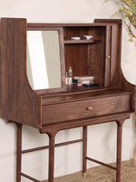 Table de toilette et bureau multifonctionnel haut de gamme en bois massif italien pour chambre et bureau à domicile