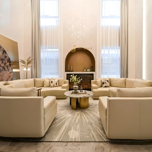 Encadrement de cheminée en acier inoxydable EX983 pour la décoration intérieure de villas de luxe, halls d'hôtel, projets de conception personnalisés - Product Image 4