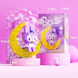 Blocs de construction en micro-particules, astronaute de dessin animé, jouet éducatif lumineux pour enfants de 7 à 14 ans - Product Image 3