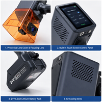 Machine de marquage laser bleue 10W portable haute vitesse pour l'industrie, la précision, le cuivre, l'aluminium, l'acier inoxydable, les bijoux, le plastique et les circuits imprimés