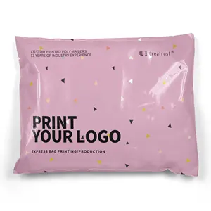 Creatrust Factories Custom OEM Underwear Poly Mailers Plastic Mailing Courier Bags Logo Shipping Clothing Colored Packaging