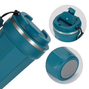 Mug isotherme en acier inoxydable personnalisé 380ML 510ML avec couvercle, gobelet de voyage multicolore décontracté au design classique - Product Image 4