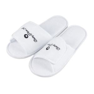 100 Baumwolle billig Großhandel Open Toe Hausschuhe für <span class=keywords><strong>Spa</strong></span> - Product Image 1