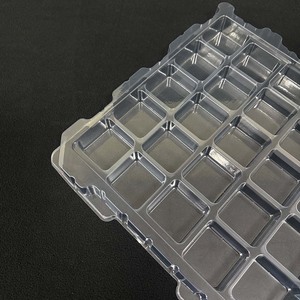 Custom PET <strong>Thermoformed</strong> Tray Manufacturer Disposable Food Plastic Tray Vacuum Forming Chocolate Blister Tray For <strong>Packaging</strong> - Product Image 6
