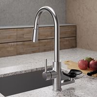 Robinet de salle de bain moderne en acier inoxydable, mitigeur monocommande chaud/froid, à poser sur le comptoir