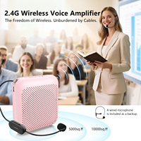 Norwii Eller Serbest Taşınabilir Ses Yükseltici, Öğretmenler, Sunucular ve Eğitmenler için 2.4G Kablosuz Mikrofon ve Bluetooth Hoparlörlü