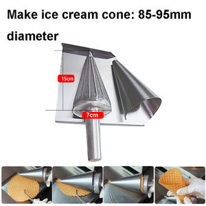 Moule à cornets de glace en spirale, moule à croissants, moule à cornets à la crème, rouleau à gaufres pour omelettes, outil de cuisine pour cornets de gaufres - Product Image 3