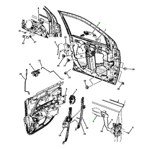 Poignée de porte Dodge 5074194AG en plastique noir côté droit pour Caliber Compass 2007-2017 - Product Image 4
