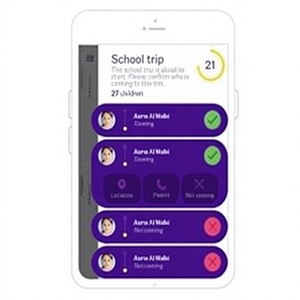 แอปจัดการการเดินทางของโรงเรียนพร้อมระบบติดตาม GPS แจ้งเตือนการเข้าร่วมทันที รองรับ Linux และอินเทอร์เน็ต มีสินค้าพร้อมส่งสำหรับผู้ปกครอง - Product Image 1