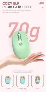 Mouse rosa sem fio wireless ricaricabile mouse drahtlos bluetooth maus tipo c mouse per mini notebook portatile - Product Image 6