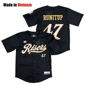 เสื้อเบสบอลแบบถ่ายเทความร้อน ออกแบบเองได้ เสื้อเบสบอลไซส์ใหญ่ ป้องกันรังสียูวี บริการ OEM - Product Image 1