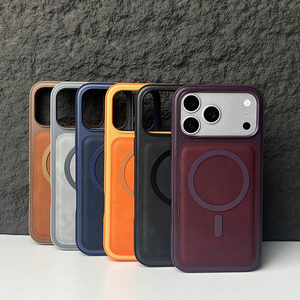 Funda de Teléfono de Cuero PU Estilo Ejecutivo para <span class=keywords><strong>iPhone</strong></span> 18/17 <span class=keywords><strong>Pro</strong></span> Max, Cubierta Magnética para Teléfono Móvil, Accesorios para <span class=keywords><strong>iPhone</strong></span> 17 16 15 <span class=keywords><strong>14</strong></span> 13 - Product Image 1