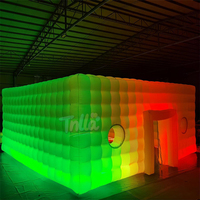 Grande tente gonflable pour discothèque de jardin, tente de fête gonflable avec éclairage disco, discothèque gonflable